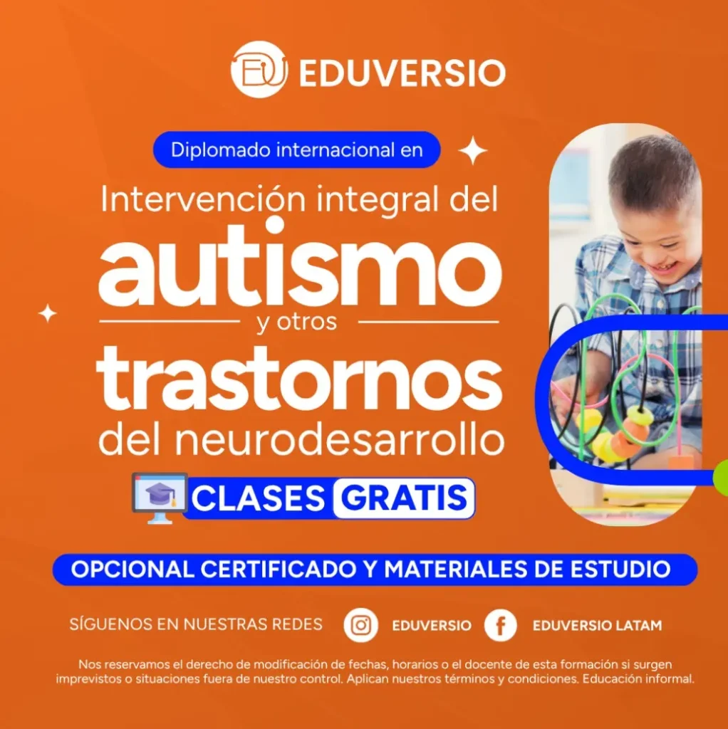 International diploma in autism and other neurodevelopmental disorders. Live classes and free recordings, optional certificate and study materials.