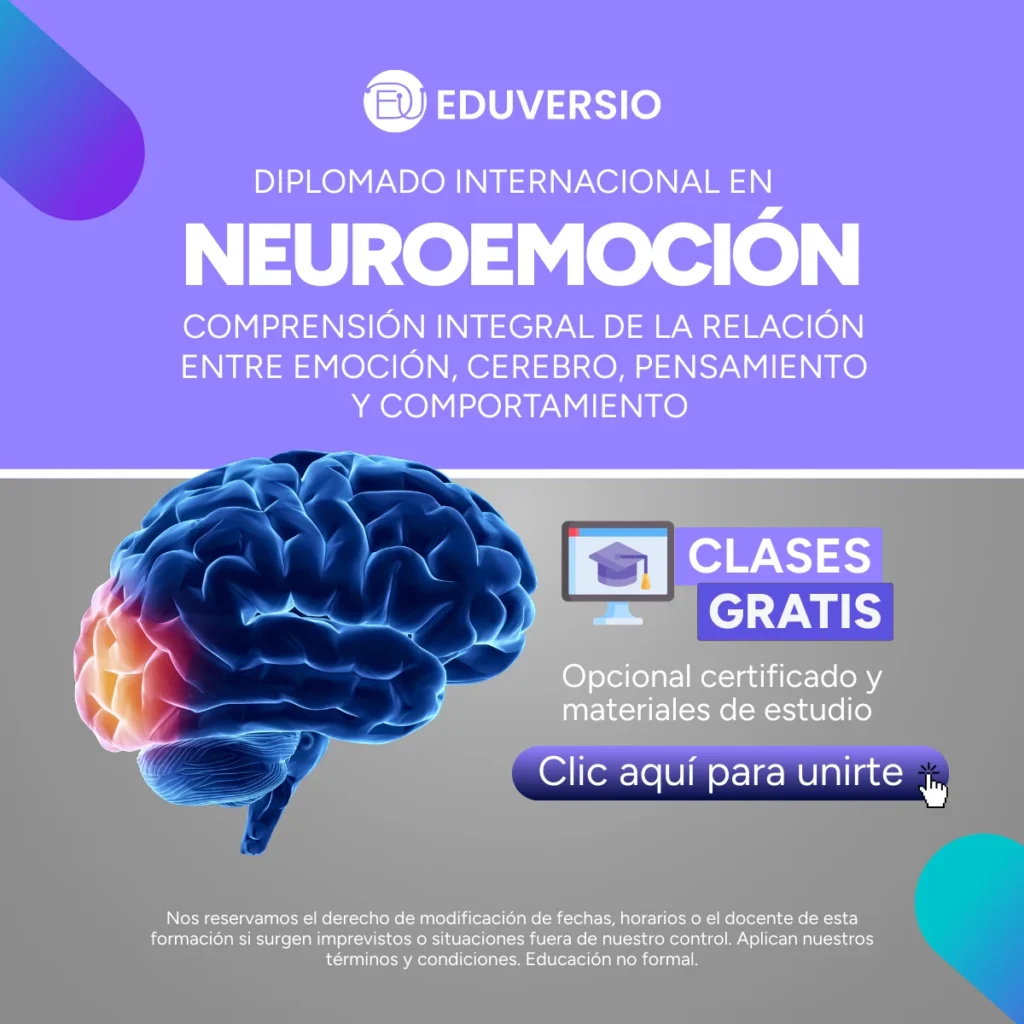 International diploma in neuroemotion: comprehensive understanding of the relationship between emotion, brain, thought and behavior – free classes by Eduversio